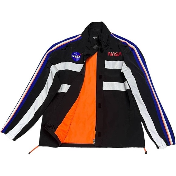 NASA Reflective Collab Bomber Windbreaker Jacket - Picture 1 of 4